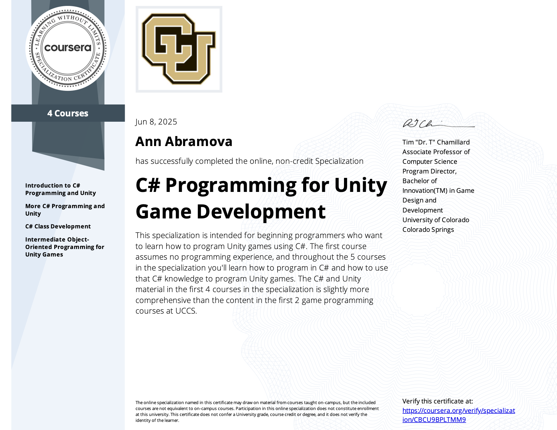 Coursera Certificate 2